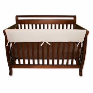 CribWrap  Wide 1 Long Natural Fleece Rail Cover